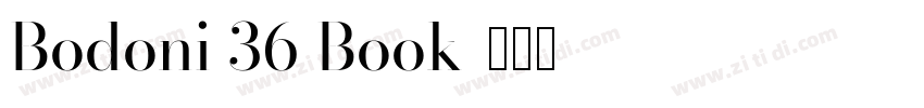 Bodoni 36 Book字体转换